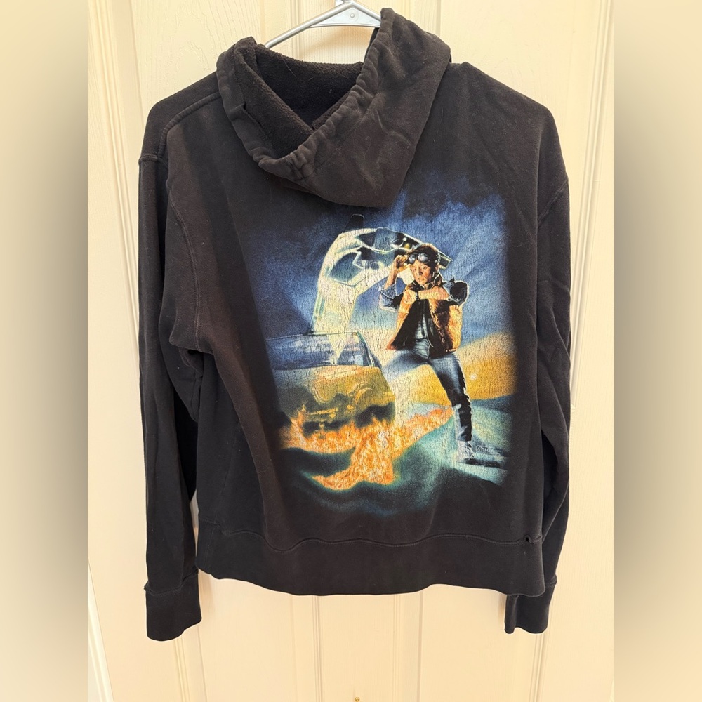 Mighty Fine Black Hoodie with Yellow Graphic